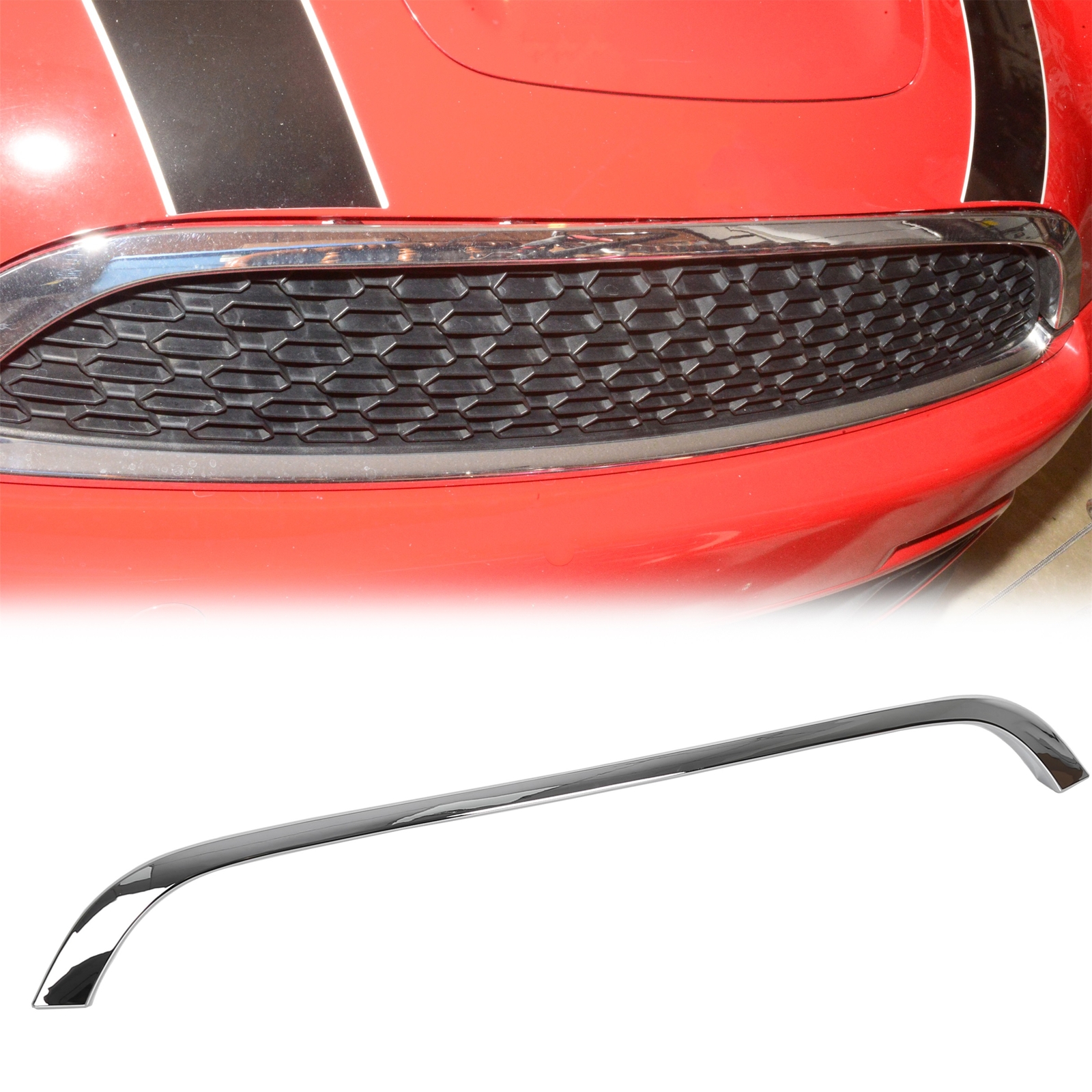 For Mini Cooper Base 2007-2010 51132751040 Front Hood Moulding Trim Chrome
