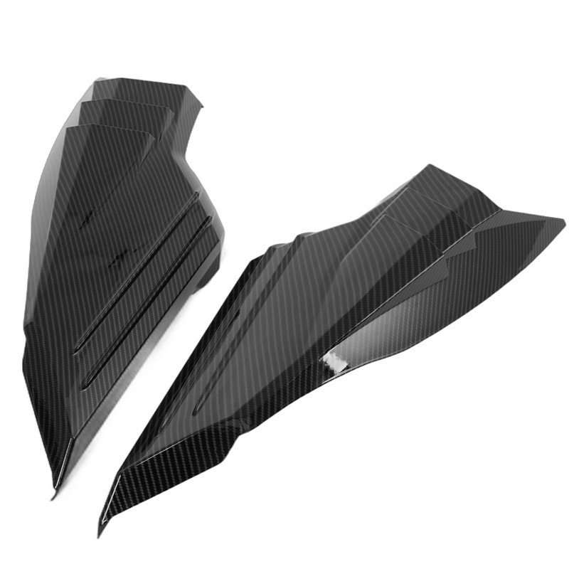 2X Carbon Fiber Rear Upper Intake Port Cover For 2020-2026 Corvette C8 Z51 Z06