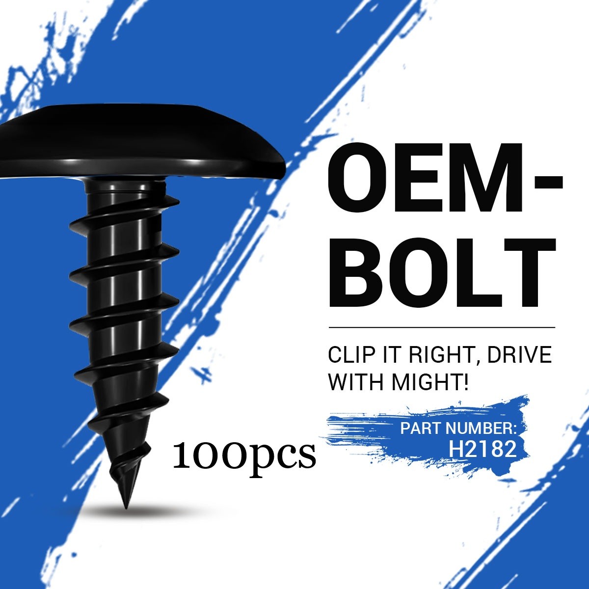 100xFender Liner Splash Shield Bumper Cover Screw Bolt for Volkswagon/Audi