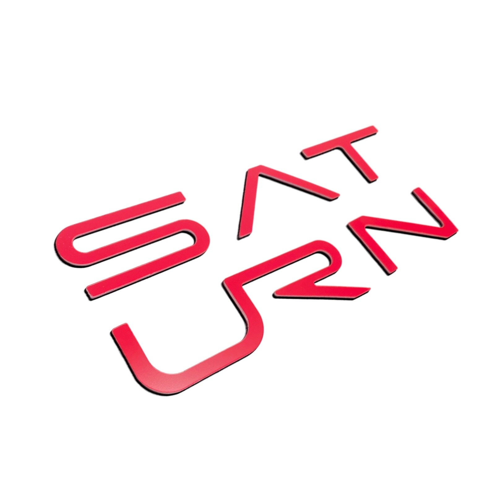 BDTrims | Rear Door Letters for Saturn VUE ABS Plastic Inserts (Red)