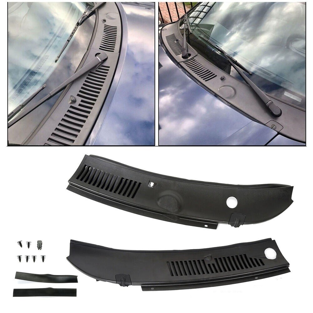 Windshield Wiper Cowl Grille Panel Fits 1999-04 Ford Mustang -Pack Of 2