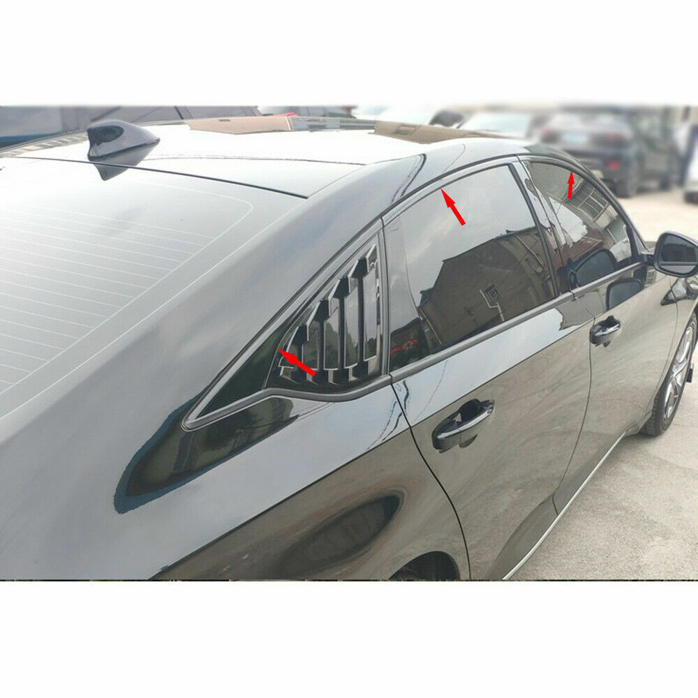 6pcs Glossy Black For 2018-2022 Honda Accord Chrome Delete Blackout Window Trims