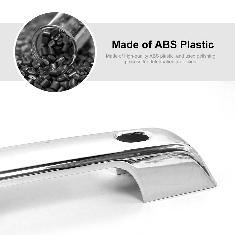 10PCS Side Mirror Door Handle Window Sill Cover Trim For Ford F150 2021+ Chrome