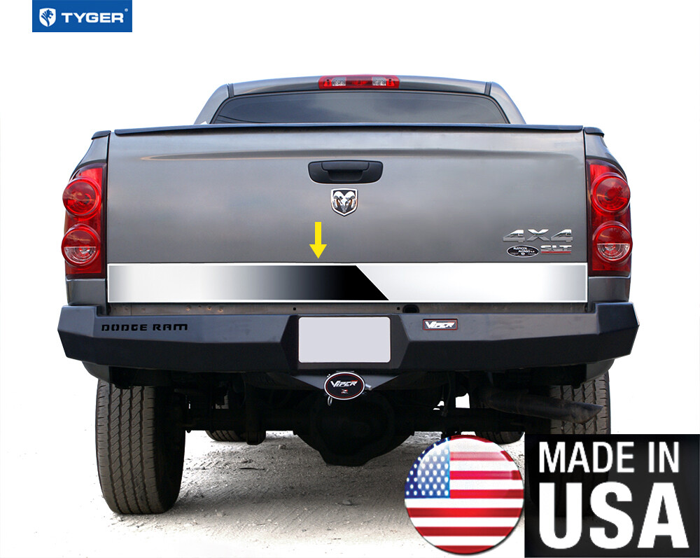 TYGER For 2002-2008 Dodge Ram Tailgate Plain Trim 6 1/4″ 1PC