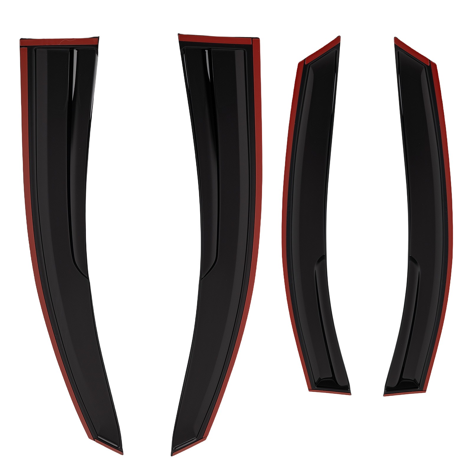 4PC Wind Deflector Guards for Hyundai Sonata 2011-2014 Black Adhesive