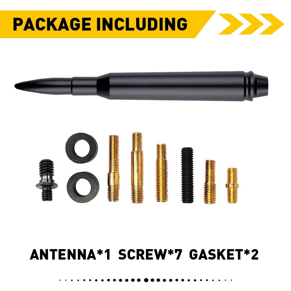 5.7″ BULLET ANTENNA BLACK QUALITY 1-10X for DODGE 1500 RAM 2500 3500 CARS BOATS