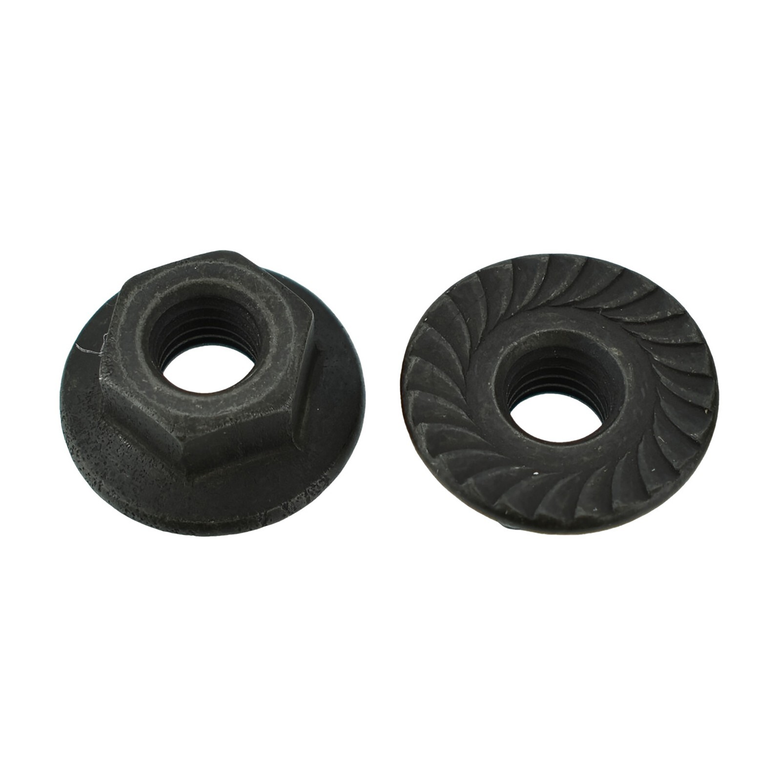 Black Metric Hex Flange Nuts 6 – 1.0 MM Screw 10 MM Hex 16 MM O. D. – 100 Pack