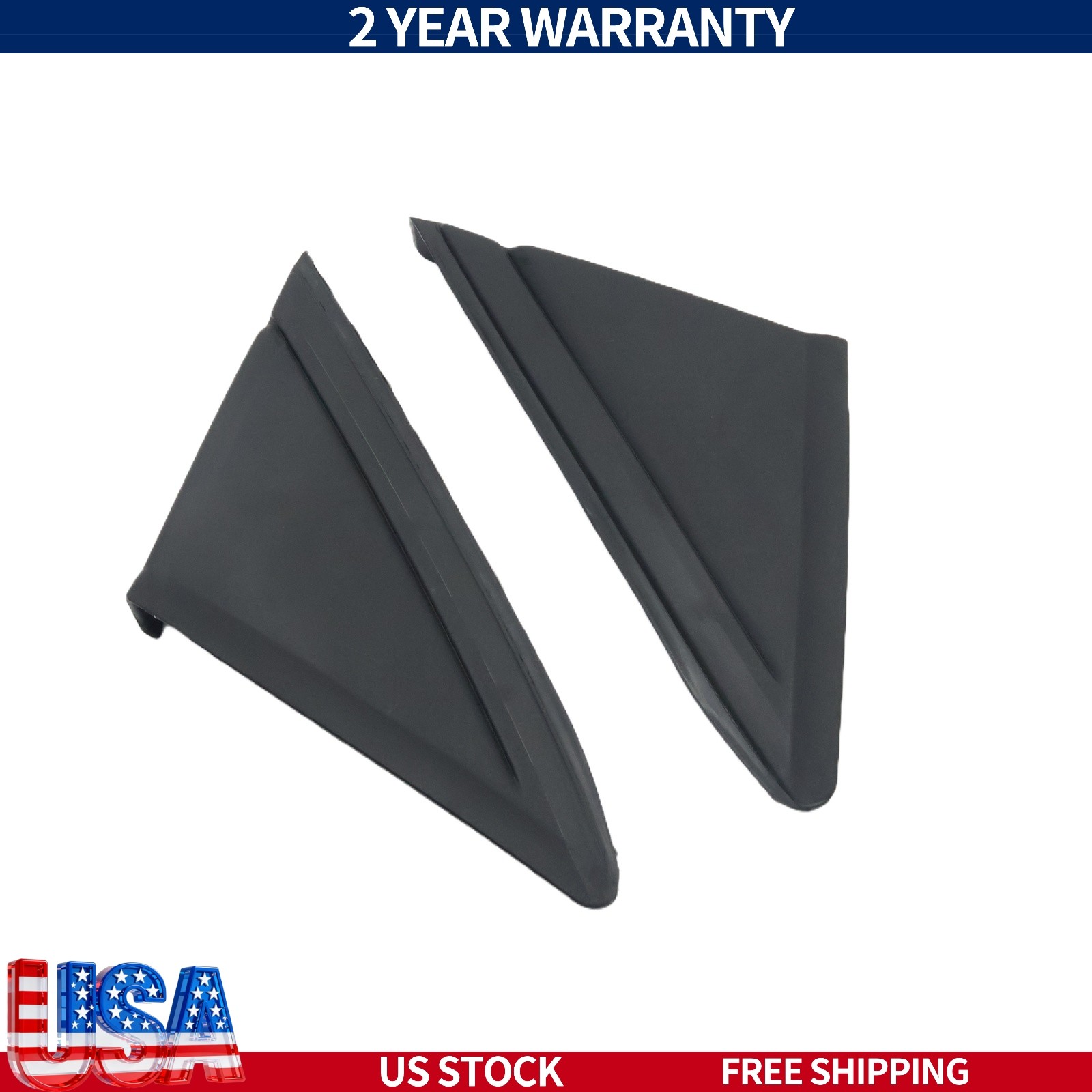 Front Left+Right Mirror Corner Triangle Fender Cover For 2013-19 Ford Escape Set