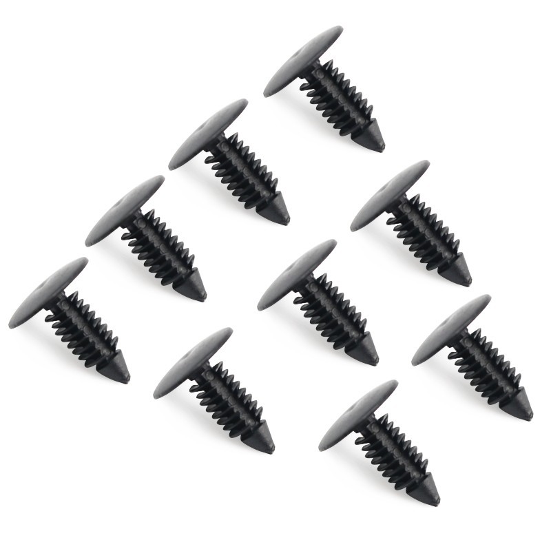 100 Pcs Bumper Clips Auto Car Hole Plastic Rivets Fastener Fender Push Pin 8mm