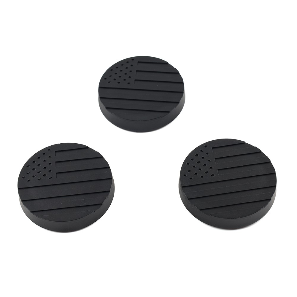 3pcs/set Lock Door Key Hole Socket Cover Trim For Jeep Wrangler TJ JK JL JT