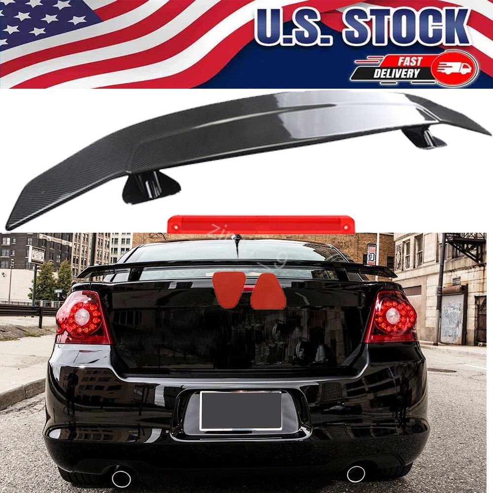 Carbon Style 46″ Rear Trunk Spoiler Wing GT Style Racing For Dodge Avenger R/T